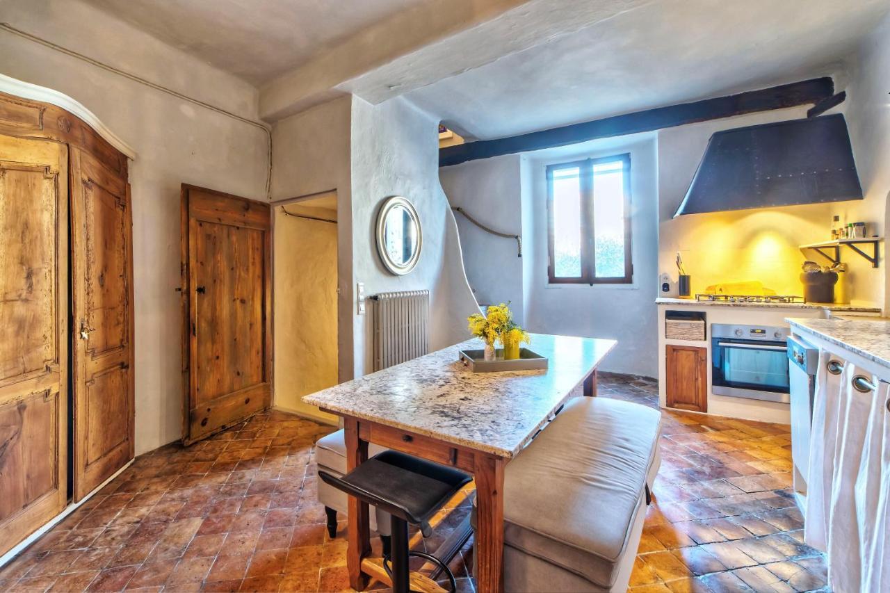 Townhouse Mougins In The Old Village, Fantastic View, Sea And Mountains Exterior foto