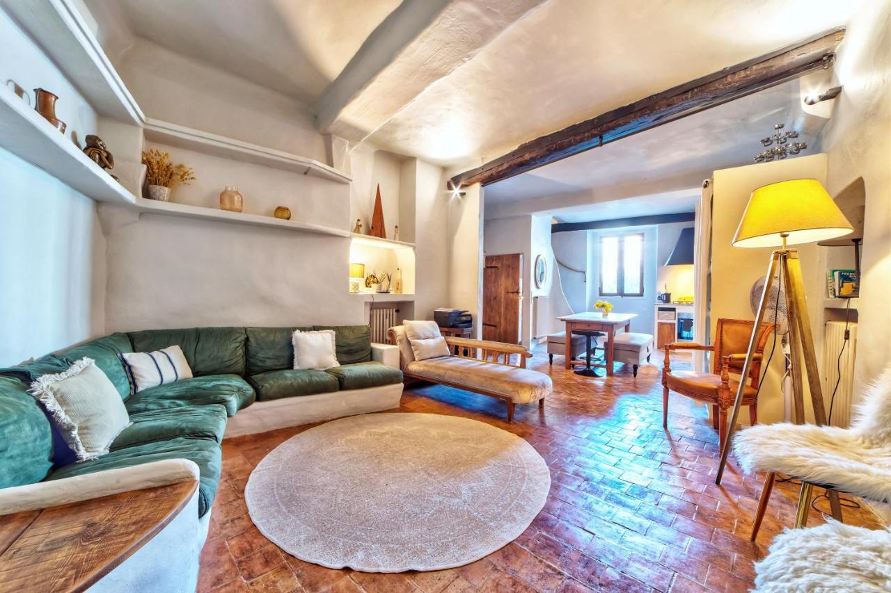 Townhouse Mougins In The Old Village, Fantastic View, Sea And Mountains Exterior foto